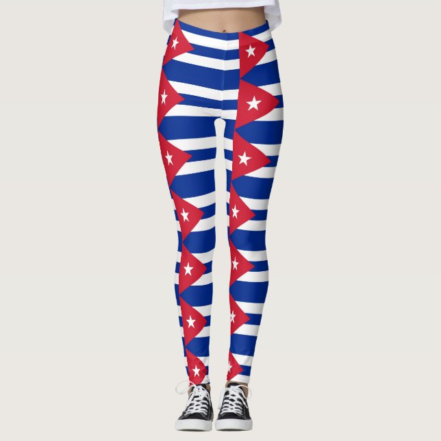Leggings Leyendas con bandera de Cuba (Anverso)