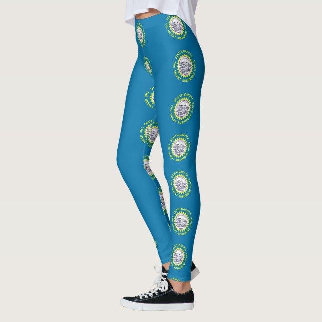 Leggings Leyendas con bandera de Dakota del Sur, Estados Un (Izquierda)