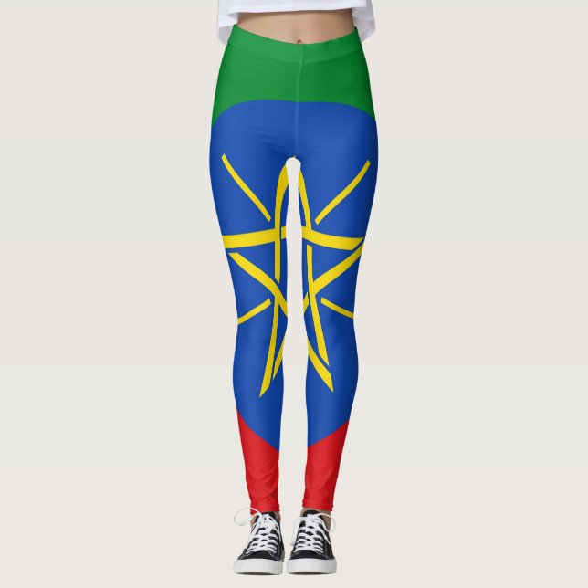 Leggings Leyendas con bandera de Etiopía (Anverso)