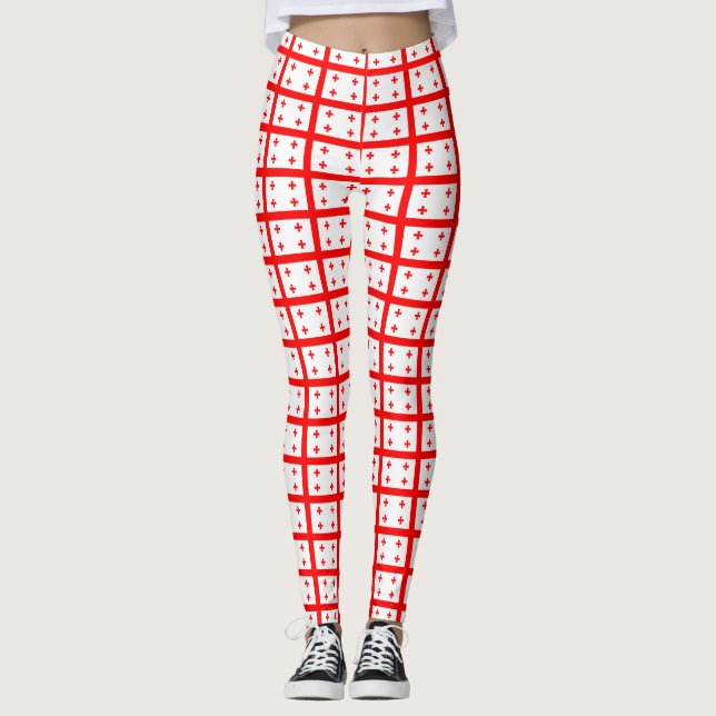 Leggings Leyendas con bandera de Georgia (Anverso)