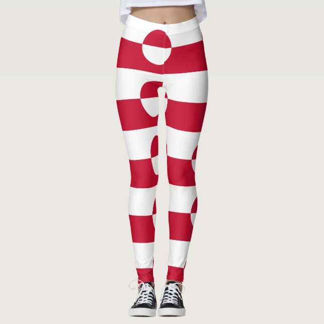 Leggings Leyendas con bandera de Groenlandia (Anverso)