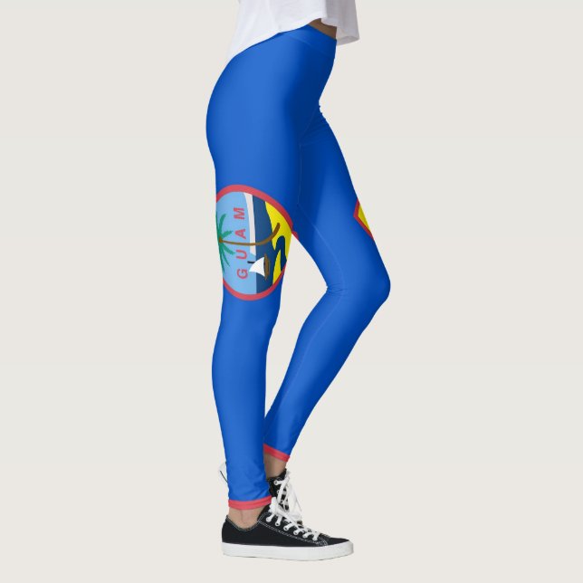 Leggings Leyendas con bandera de Guam, Estados Unidos (Derecha)
