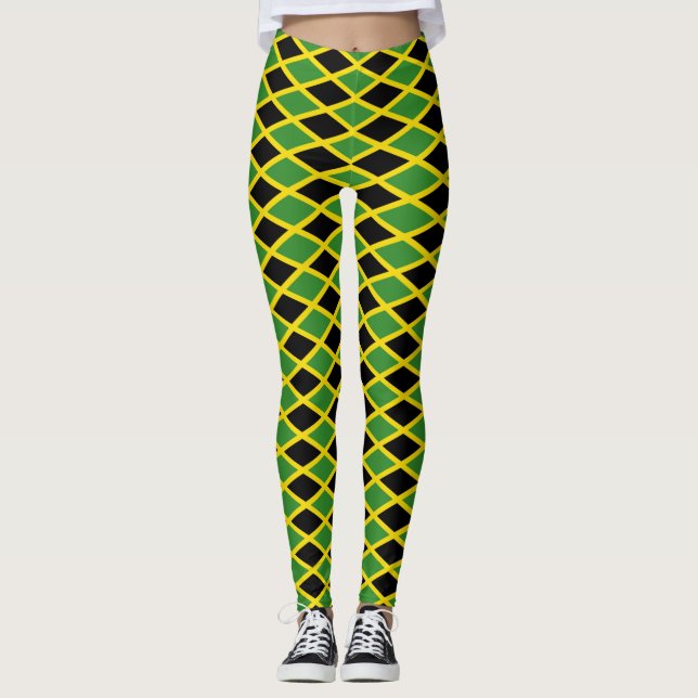 Leggings Leyendas con bandera de Jamaica (Anverso)