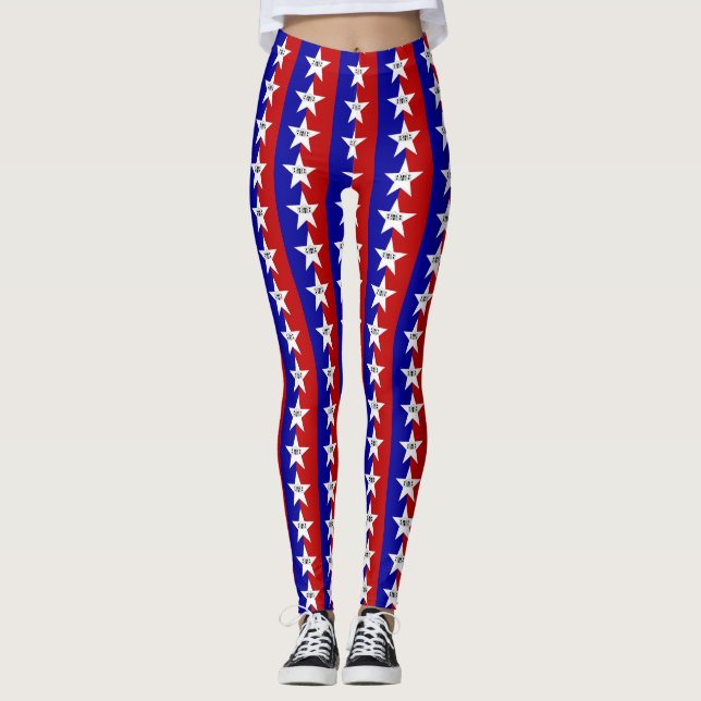 Leggings Leyendas con bandera de la ciudad de San Antonio,  (Anverso)