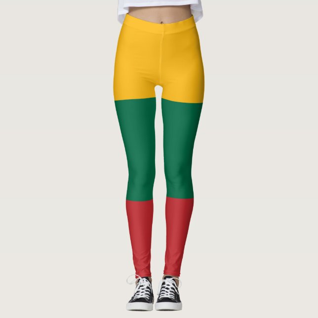 Leggings Leyendas con bandera de Lituania (Anverso)