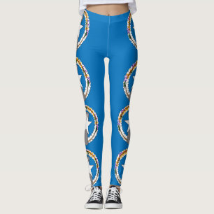 Leggings Leyendas con bandera de Mariana del Norte, Estados