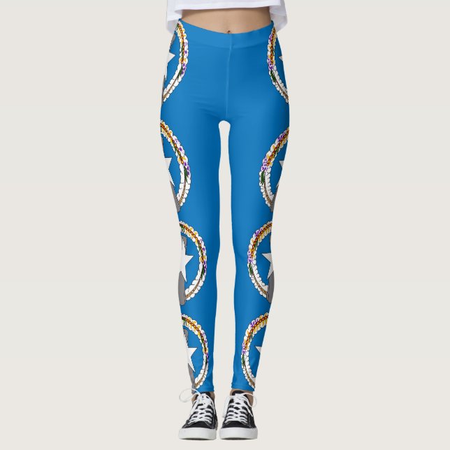 Leggings Leyendas con bandera de Mariana del Norte, Estados
