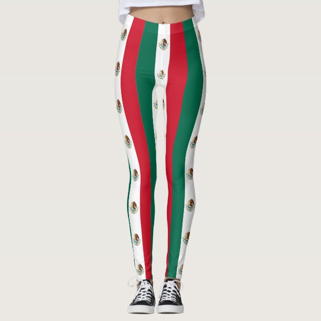 Leggings Leyendas con bandera de México (Anverso)
