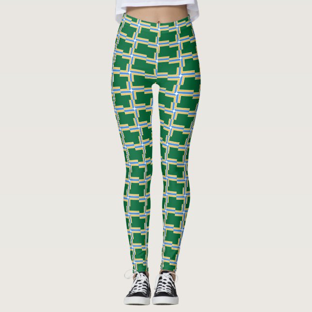 Leggings Leyendas con bandera de Portland City, EE.UU. (Anverso)
