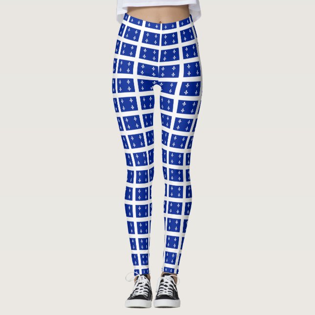 Leggings Leyendas con bandera de Quebec, Canadá (Anverso)