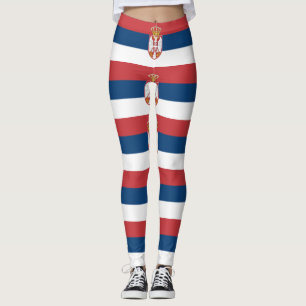 Leggings Leyendas con bandera de Serbia