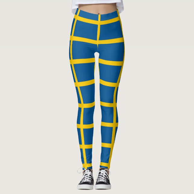 Leggings Leyendas con bandera de Suecia (Anverso)