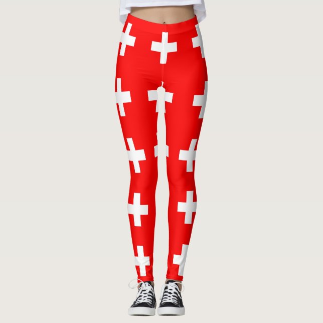 Leggings Leyendas con bandera de Suiza (Anverso)
