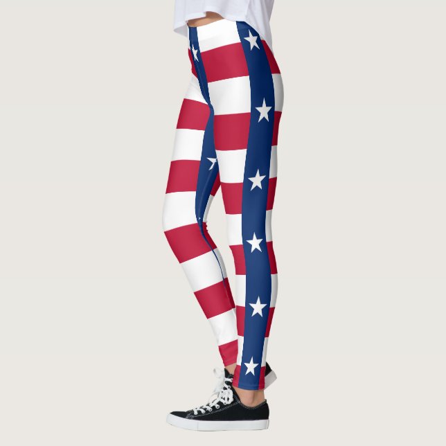 Leggings Leyendas con bandera de Texas, Estados Unidos (Izquierda)