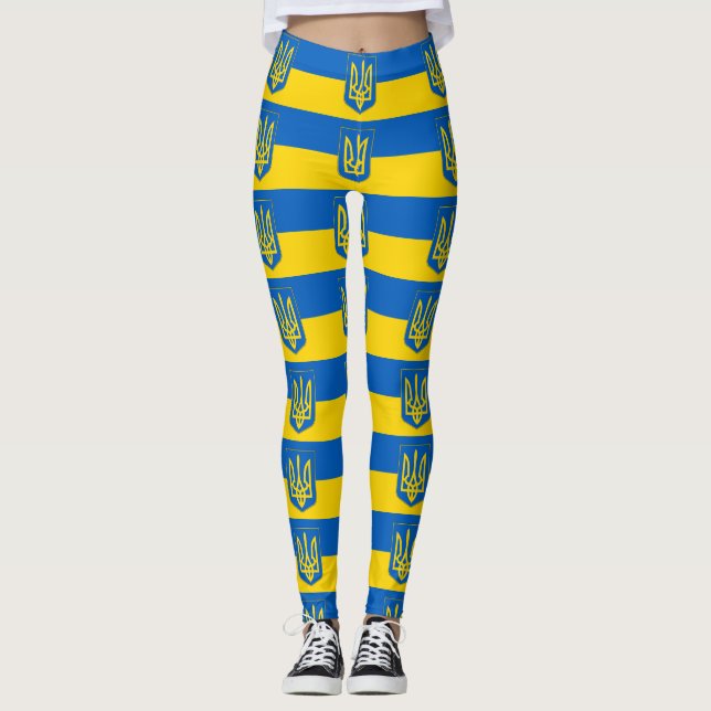 Leggings Leyendas con bandera de Ucrania (Anverso)