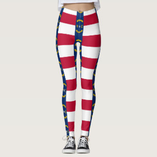 Leggings Leyendas con bandera del estado de Carolina del No