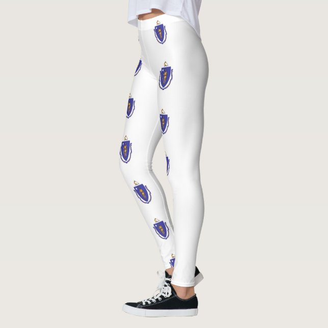 Leggings Leyendas con bandera del estado de Massachusetts,  (Izquierda)