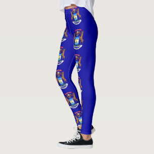 Leggings Leyendas con bandera del estado de Michigan, Estad