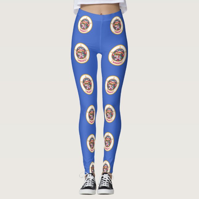 Leggings Leyendas con bandera del estado de Minnesota, Esta (Anverso)