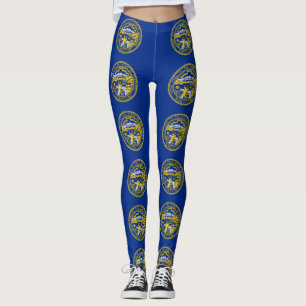Leggings Leyendas con bandera del estado de Nebraska, Estad