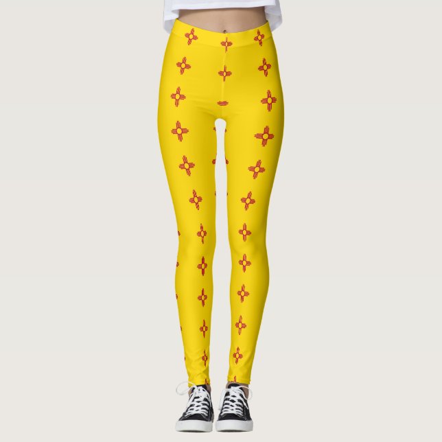 Leggings Leyendas con bandera del estado de Nuevo México, E (Anverso)