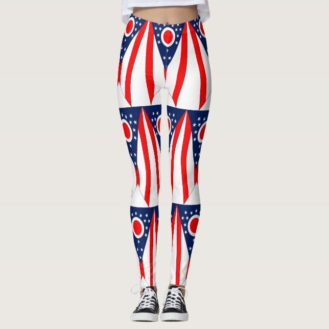 Leggings Leyendas con bandera del estado de Ohio, Estados U (Anverso)