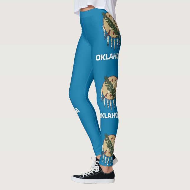 Leggings Leyendas con bandera del estado de Oklahoma, Estad (Izquierda)