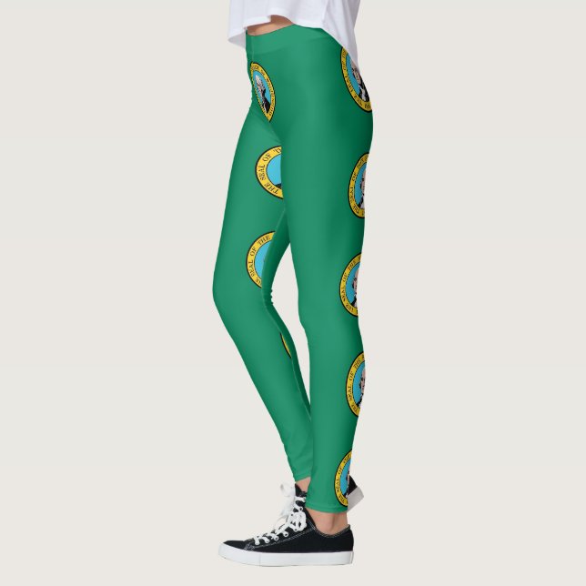 Leggings Leyendas con bandera del estado de Washington, EE. (Izquierda)
