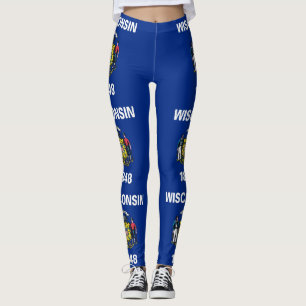 Leggings Leyendas con bandera del estado de Wisconsin, Esta