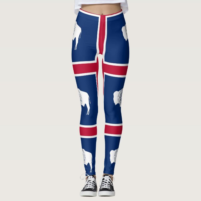 Leggings Leyendas con bandera del estado de Wyoming, Estado (Anverso)