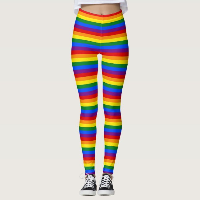 Leggings Leyendas con bandera del Orgullo Iris de LGBT (Anverso)