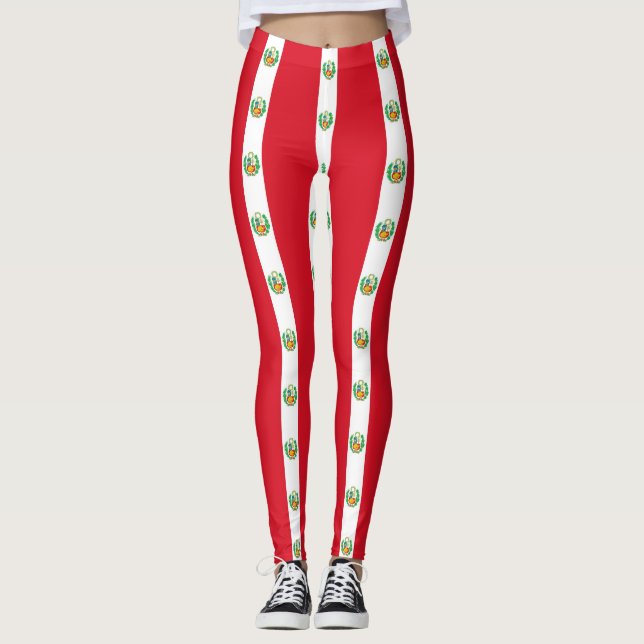 Leggings Leyendas con bandera del Perú (Anverso)
