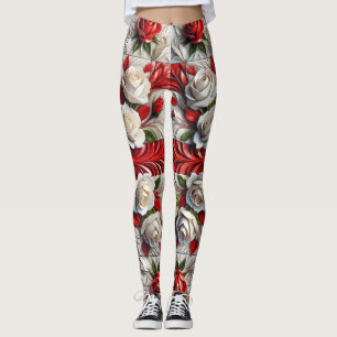 Leggings Leyendas con diseño de Rosas ingleses