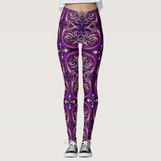 Leggings Leyendas con estampado azul púrpura