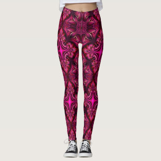 Leggings Leyendas con estampado de cartón púrpura