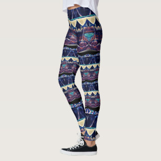 Leggings Leyendas con estampado de vino