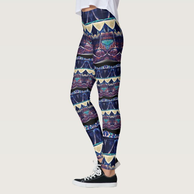 Leggings Leyendas con estampado de vino (Izquierda)