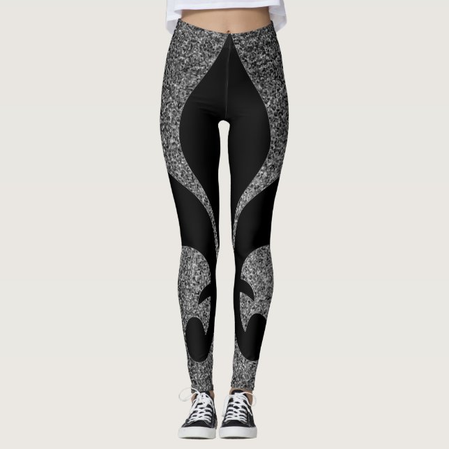 Leggings Leyendas con flor de lis francés (Anverso)