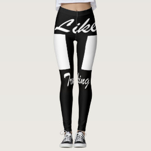 Leggings Leyendas con logotipo de camionetas de color negro