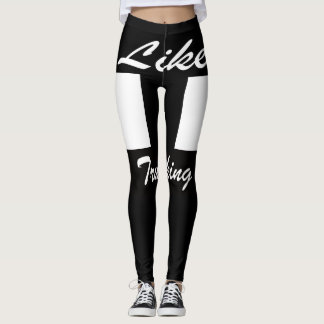 Leggings Leyendas con logotipo de camionetas de color negro