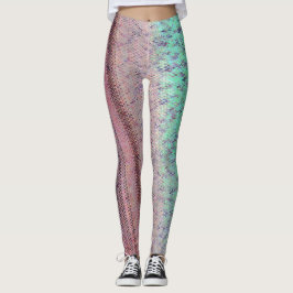 Leggings Leyendas con motivos Aqua y Plum Ebroidery