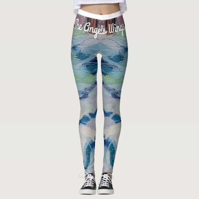 Leggings Leyendas con motivos de agua, el ala del ángel (Anverso)