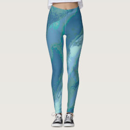 Leggings Leyendas con motivos de color gris azul "Write on 