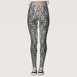 Leggings Leyendas con motivos grises, abstractas y negras