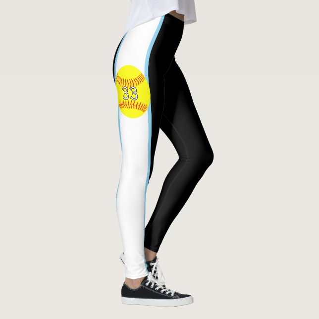 Leggings Leyendas con número de Personalizado (Derecha)