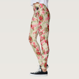 Leggings Leyendas con patrones de Rosa - Logotipo de B&B ne