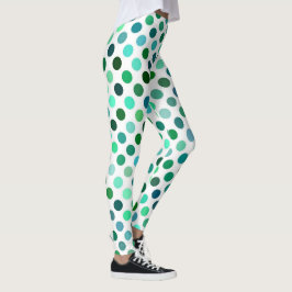 Leggings Leyendas con puntos verdes