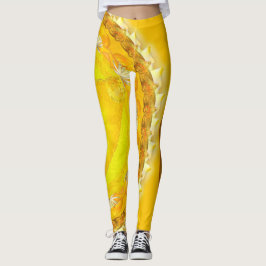 Leggings Leyendas con un mandarala amarillo adorable