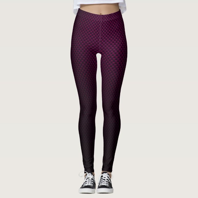 Leggings Leyendas con un patrón de fibra de carbono negro p (Anverso)
