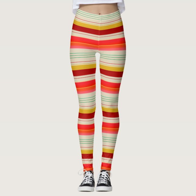Leggings Leyendas Cremosas Con Banda Negrita (Anverso)